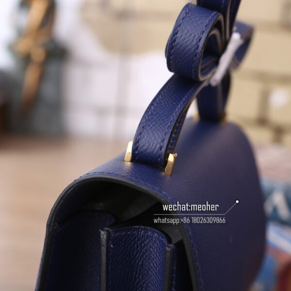 Hermes constance 19cm epsom leather 7k bleu abysse - Image 4