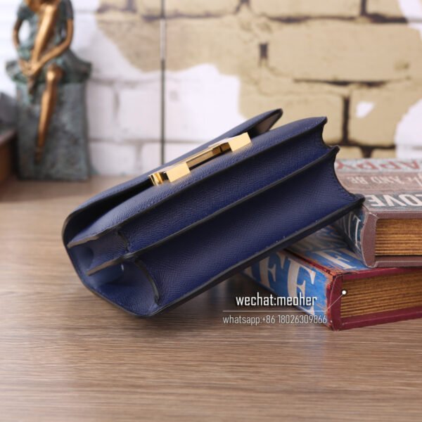 Hermes constance 19cm epsom leather 7k bleu abysse - Image 6