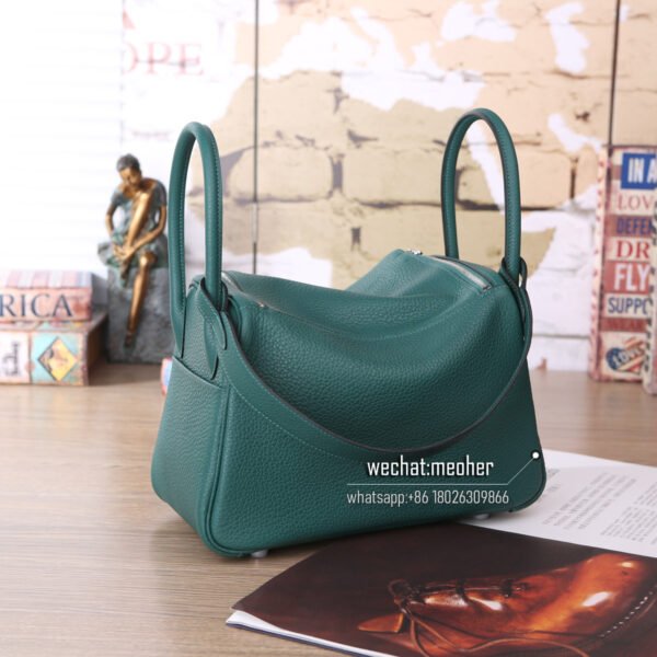 Hermes togo lindy 30cm 6z malachite - Image 3