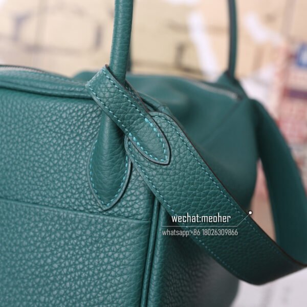 Hermes togo lindy 30cm 6z malachite - Image 4