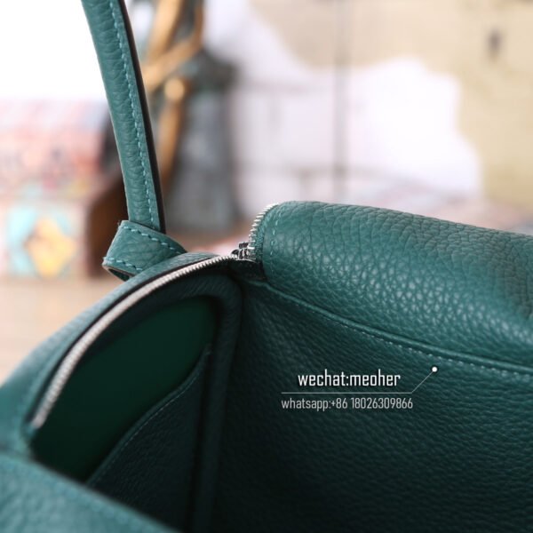Hermes togo lindy 30cm 6z malachite - Image 6