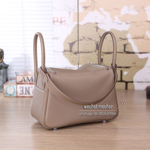 Hermes togo lindy 30cm 18 etoupe - Image 7