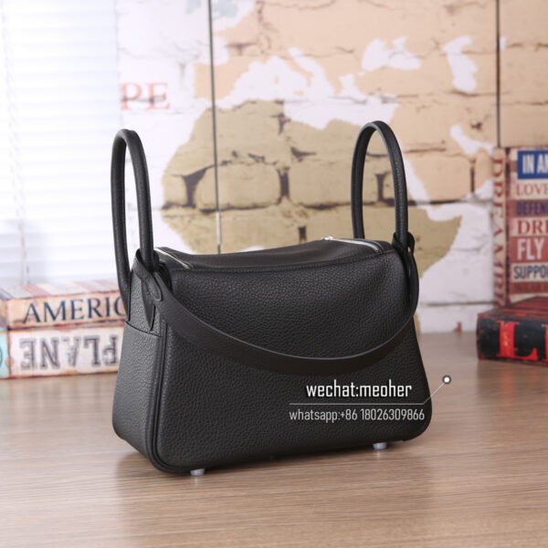 Hermes lindy 30cm togo ck89 noir phw - Image 3