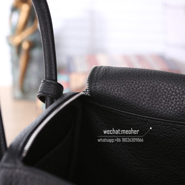 Hermes lindy 30cm togo ck89 noir phw - Image 7