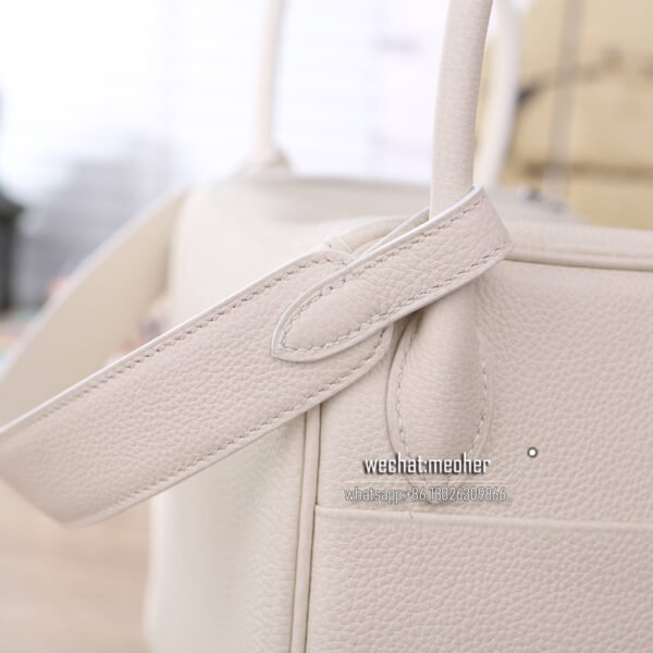 Hermes lindy 30cm togo 80 gris perle - Image 3