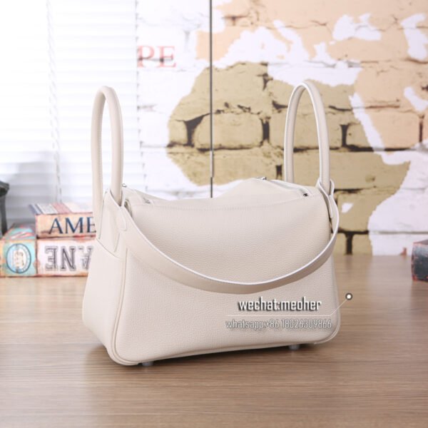 Hermes lindy 30cm togo 80 gris perle - Image 4