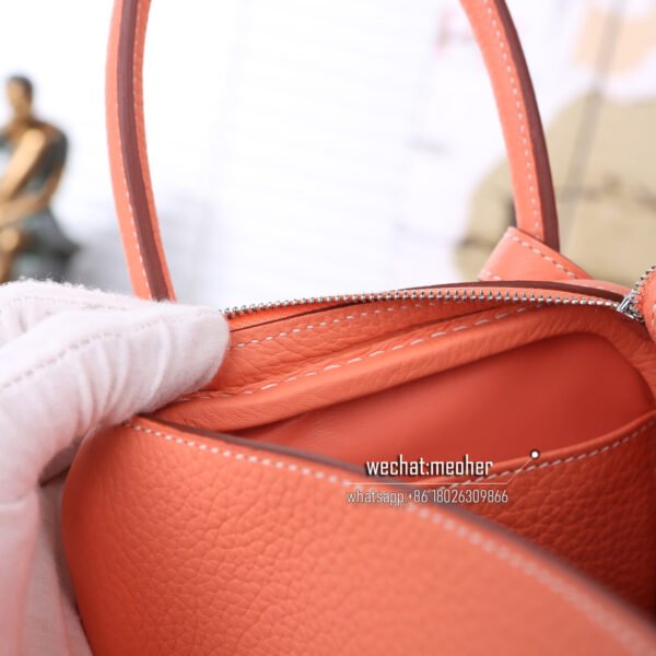 Hermes lindy 30cm togo L5 Crevette - Image 9