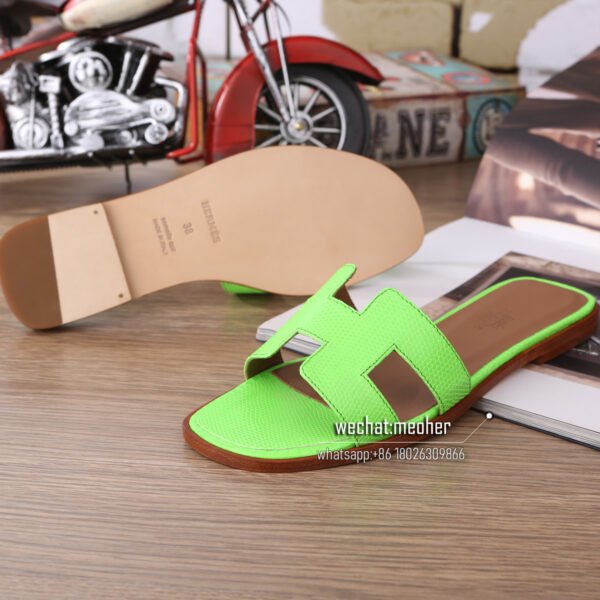 Customized Hermes oran sandal lizard leather - Image 2