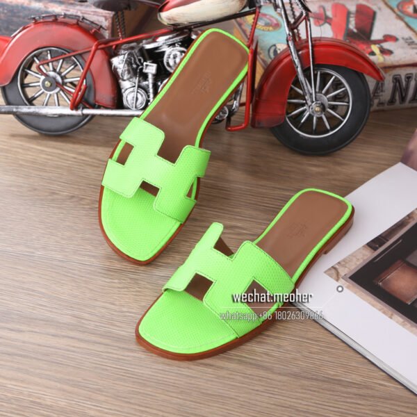 Customized Hermes oran sandal lizard leather - Image 3