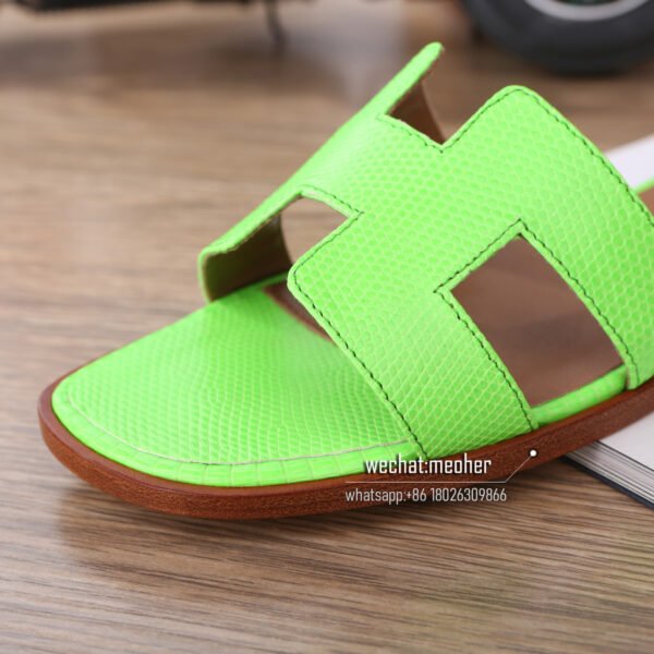 Customized Hermes oran sandal lizard leather - Image 6