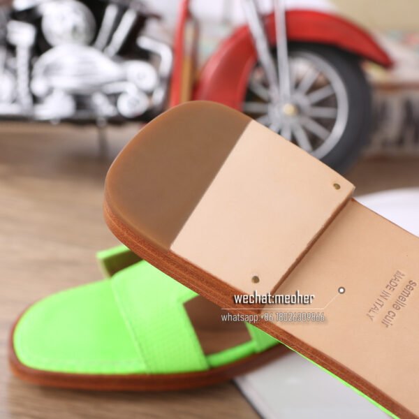 Customized Hermes oran sandal lizard leather - Image 9