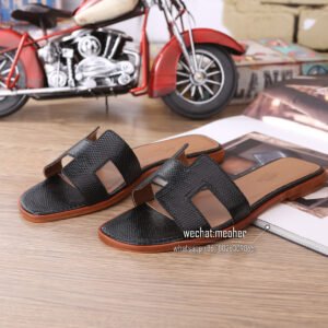 hermes lizard sandal
