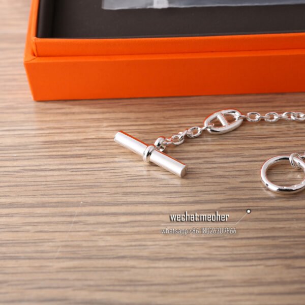 Hermes Chaîne d'Ancre Farandole Long Necklace AR925 silver - Image 4