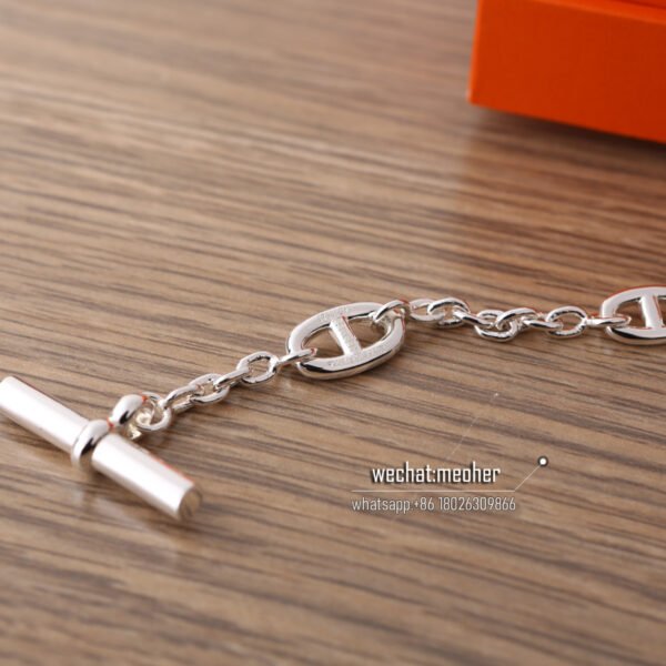 Hermes Chaîne d'Ancre Farandole Long Necklace AR925 silver - Image 8