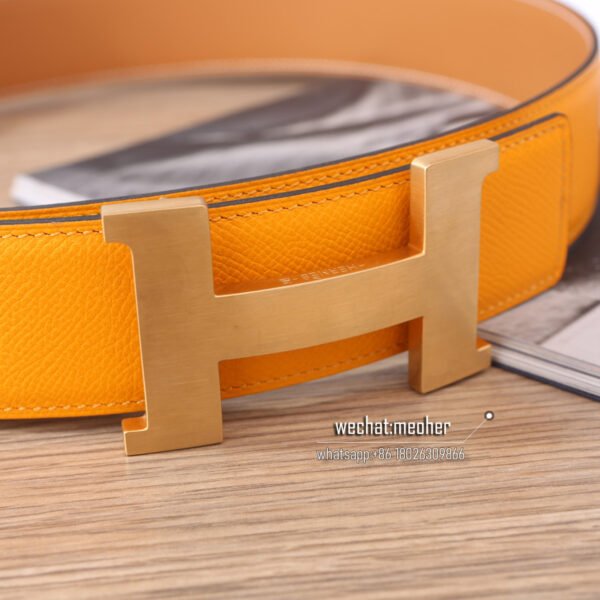 Hermès epsom Belt 42mm yellow mustard - Image 2