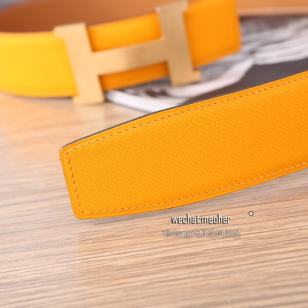 Hermès epsom Belt 42mm yellow mustard - Image 5