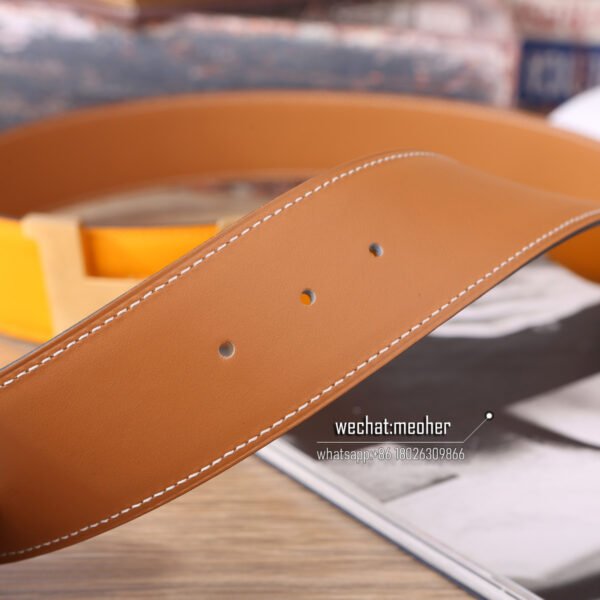 Hermès epsom Belt 42mm yellow mustard - Image 6