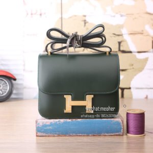Hermes epsom constance 19cm C6 Vert de Gris