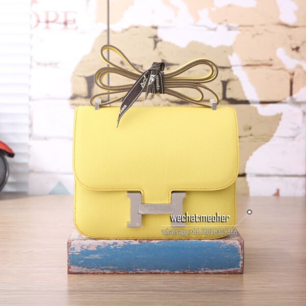 hermes epsom constance 19cm C9 Soufre