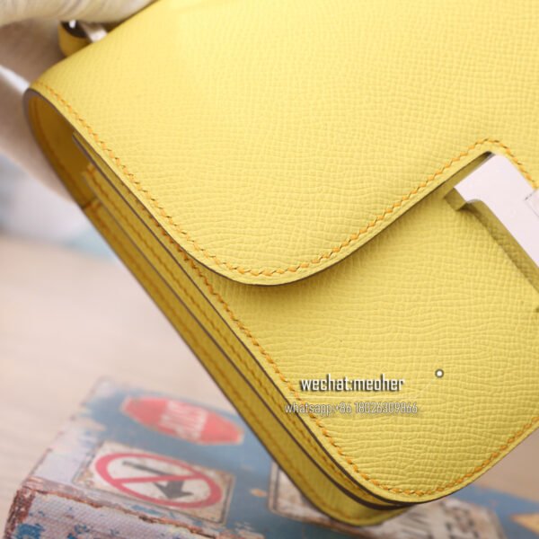 Hermes constance 19cm epsom leather c9 soufre - Image 3