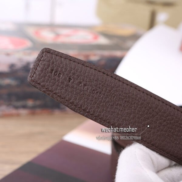 Hermes togo Belt 32mm chocolate - Image 3