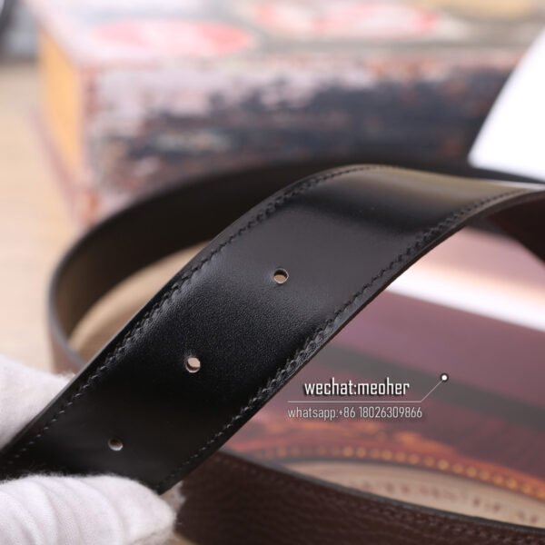 Hermes togo Belt 32mm chocolate - Image 4
