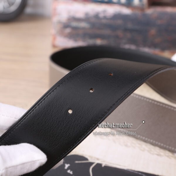 Hermès epsom Belt 42mm etoupe - Image 8