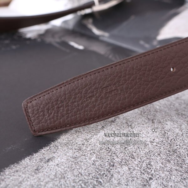 Hermes togo Belt 32mm chocolate - Image 8
