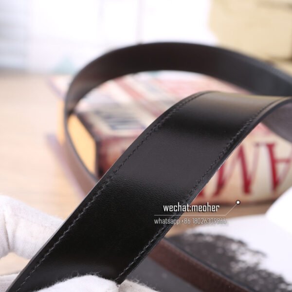 Hermes togo Belt 32mm chocolate - Image 9