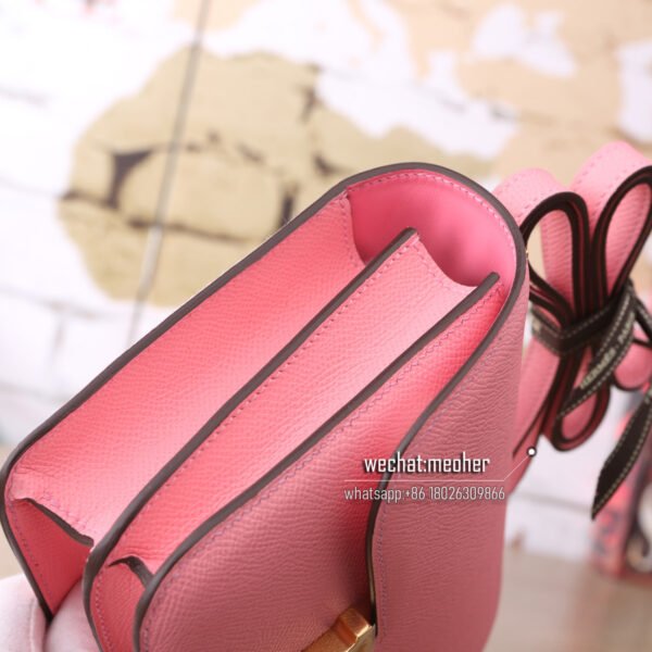 Hermes epsom constance 19cm 1Q rose confetti - Image 3