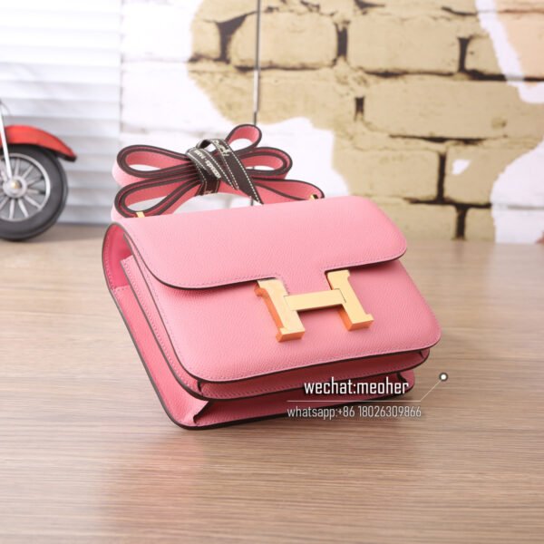 Hermes epsom constance 19cm 1Q rose confetti - Image 6
