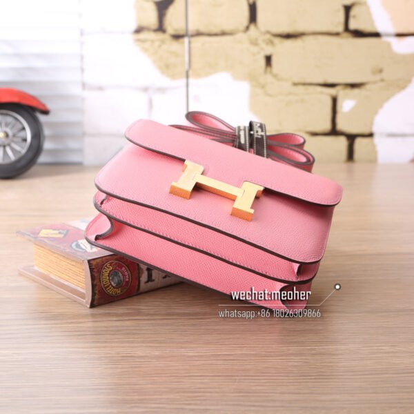 Hermes epsom constance 19cm 1Q rose confetti - Image 7