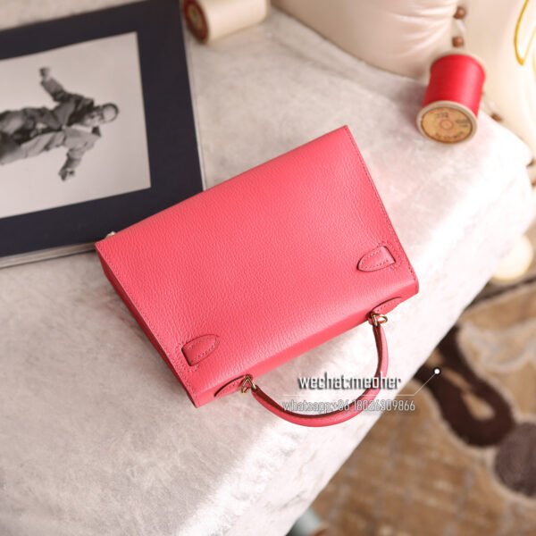 Hermes chevre mini kelly II 8W rose azalea - Image 2