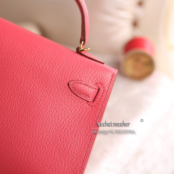 Hermes chevre mini kelly II 8W rose azalea - Image 4