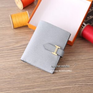 hermes epsom bearn compact Wallet 8U glacier blue
