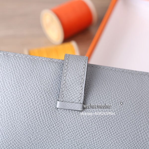 Hermes epsom bearn compact Wallet 8u glacier blue - Image 9