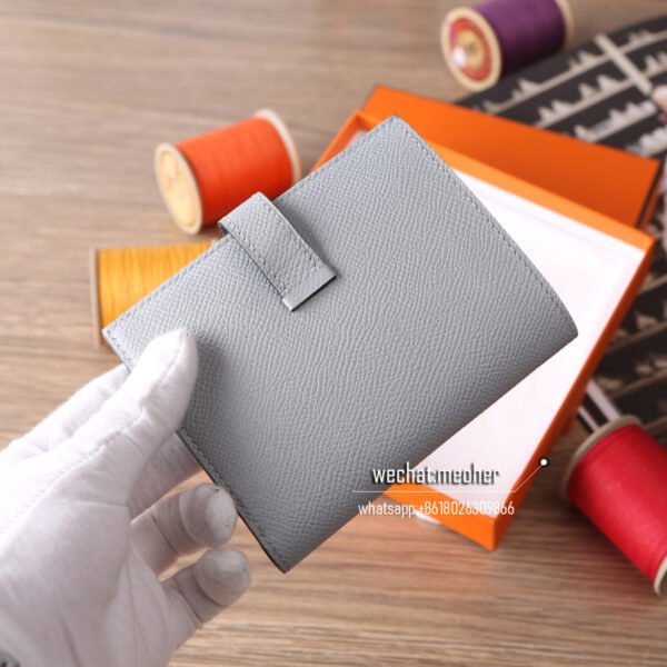 Hermes epsom bearn compact Wallet 8u glacier blue - Image 8