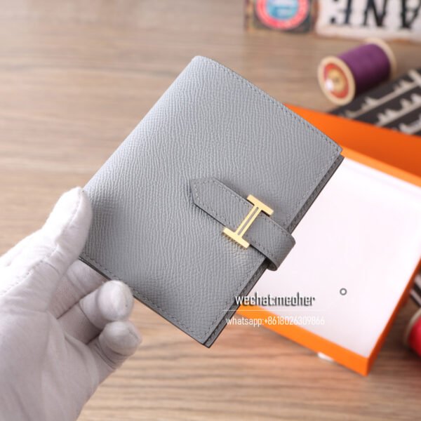 Hermes epsom bearn compact Wallet 8u glacier blue - Image 7