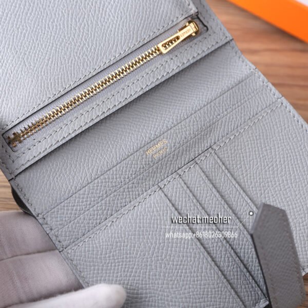 Hermes epsom bearn compact Wallet 8u glacier blue - Image 4