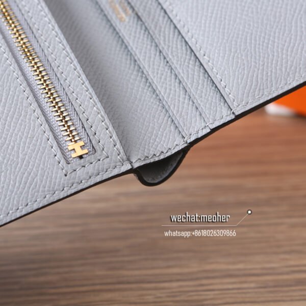 Hermes epsom bearn compact Wallet 8u glacier blue - Image 3