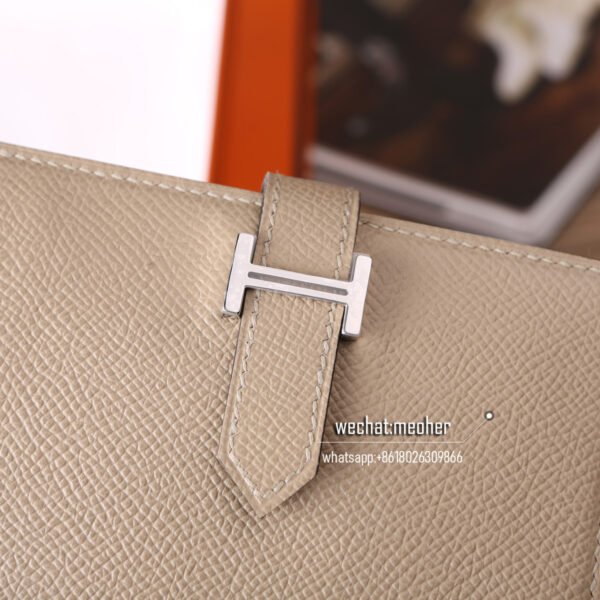 Hermes togo bearn compact Wallet S2 trench - Image 8