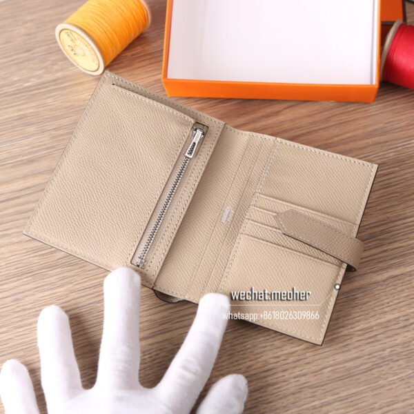 Hermes togo bearn compact Wallet S2 trench - Image 6