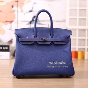 hermes togo birkin 25cm 9K iris