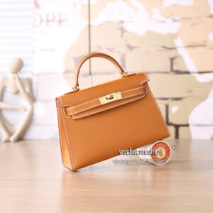 hermes epsom mini kelly II 19cm c37 gold