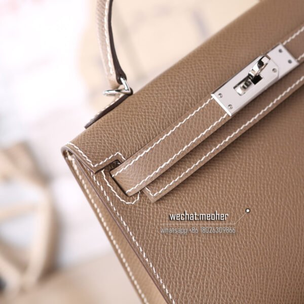 Hermes epsom mini kelly II 19cm ck18 etoupe - Image 2