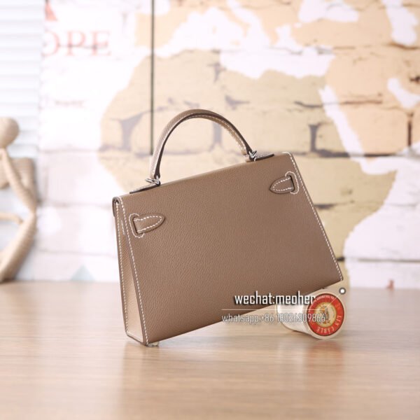 Hermes epsom mini kelly II 19cm ck18 etoupe - Image 3