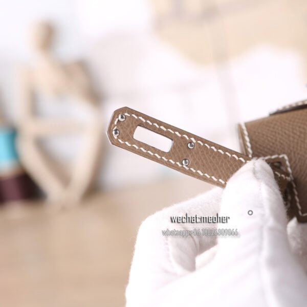 Hermes epsom mini kelly II 19cm ck18 etoupe - Image 6
