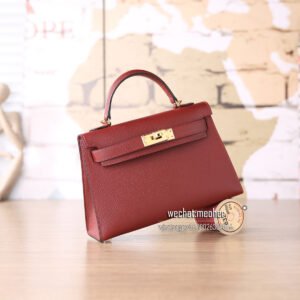 hermes epsom mini kelly II 19cm 55 rouge H