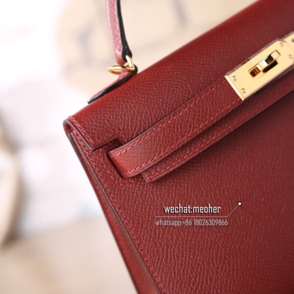 Hermes epsom mini kelly II 19cm 55 rouge H - Image 2