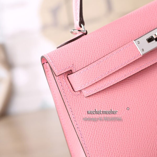 Hermes epsom mini kelly II 19cm1Q rose confetti - Image 3